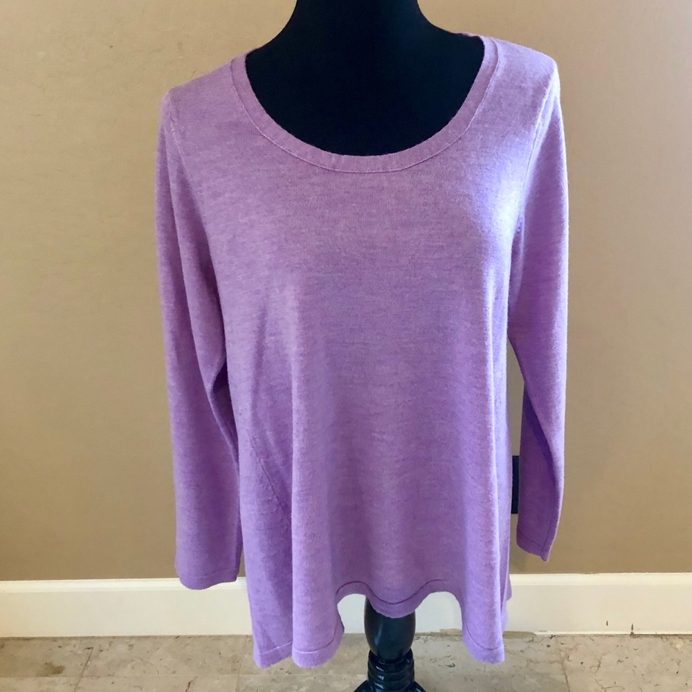 Eileen Fisher Shirttail pullover (M)